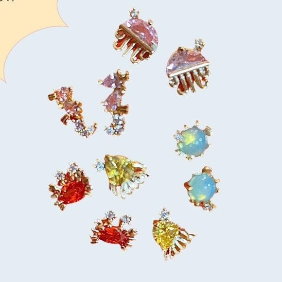 The Neptune  earring set - Picture 1 of 7